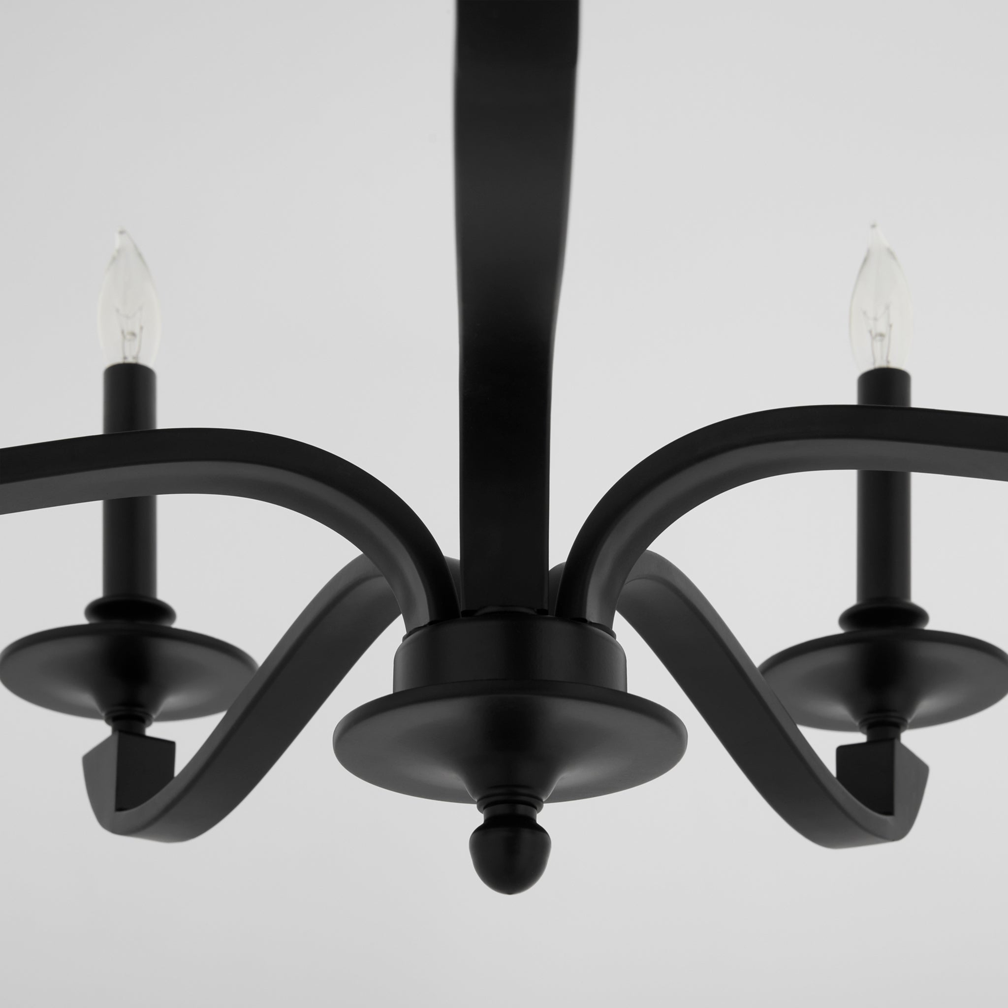 Quorum 6240-5-59 Chandelier, UL Damp Rated, Matte Black