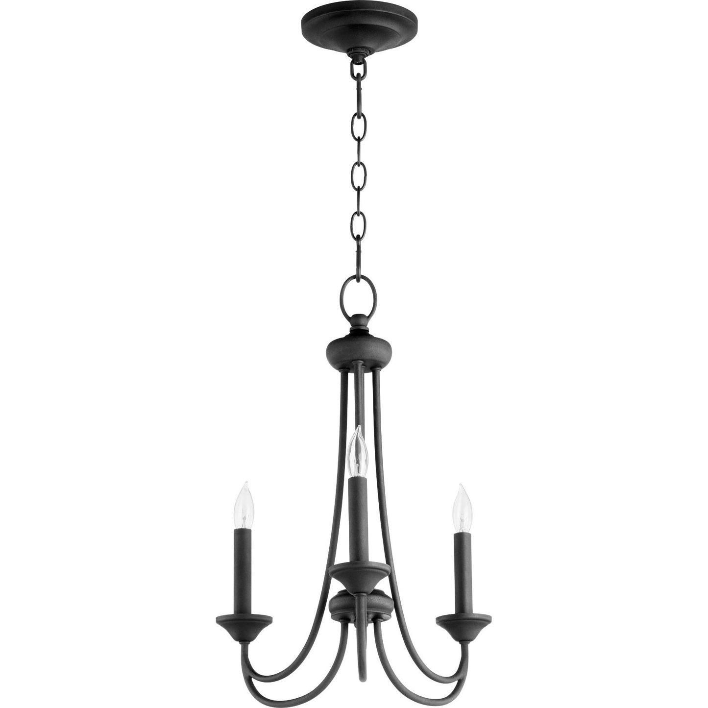 Quorum Brooks 6250-3-69 Chandelier - Textured Black
