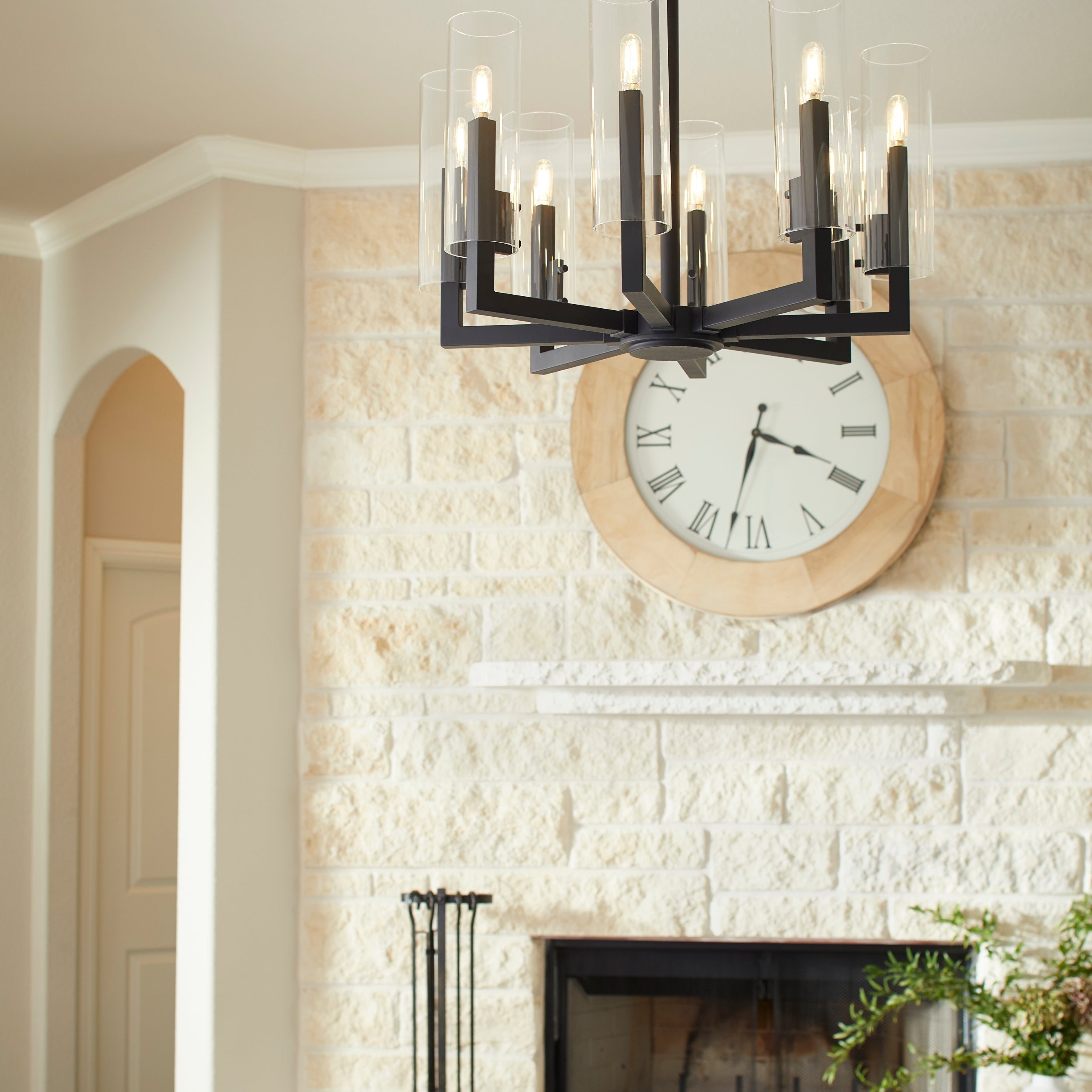 Quorum Harbin 6277-8-69 Chandelier - Textured Black