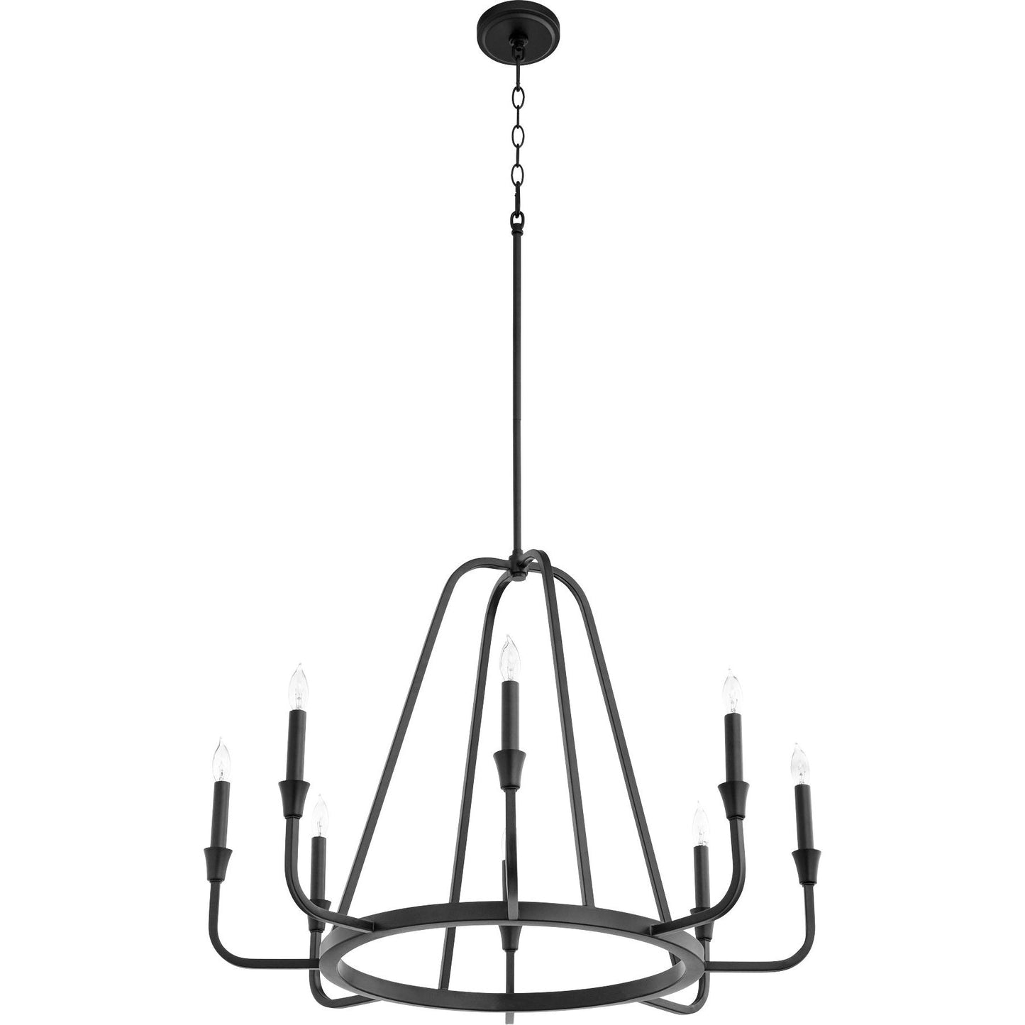 Quorum Marquee 6314-8-69 Chandelier - Textured Black