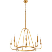 Quorum Marquee 6314-8-74 Chandelier - Gold Leaf