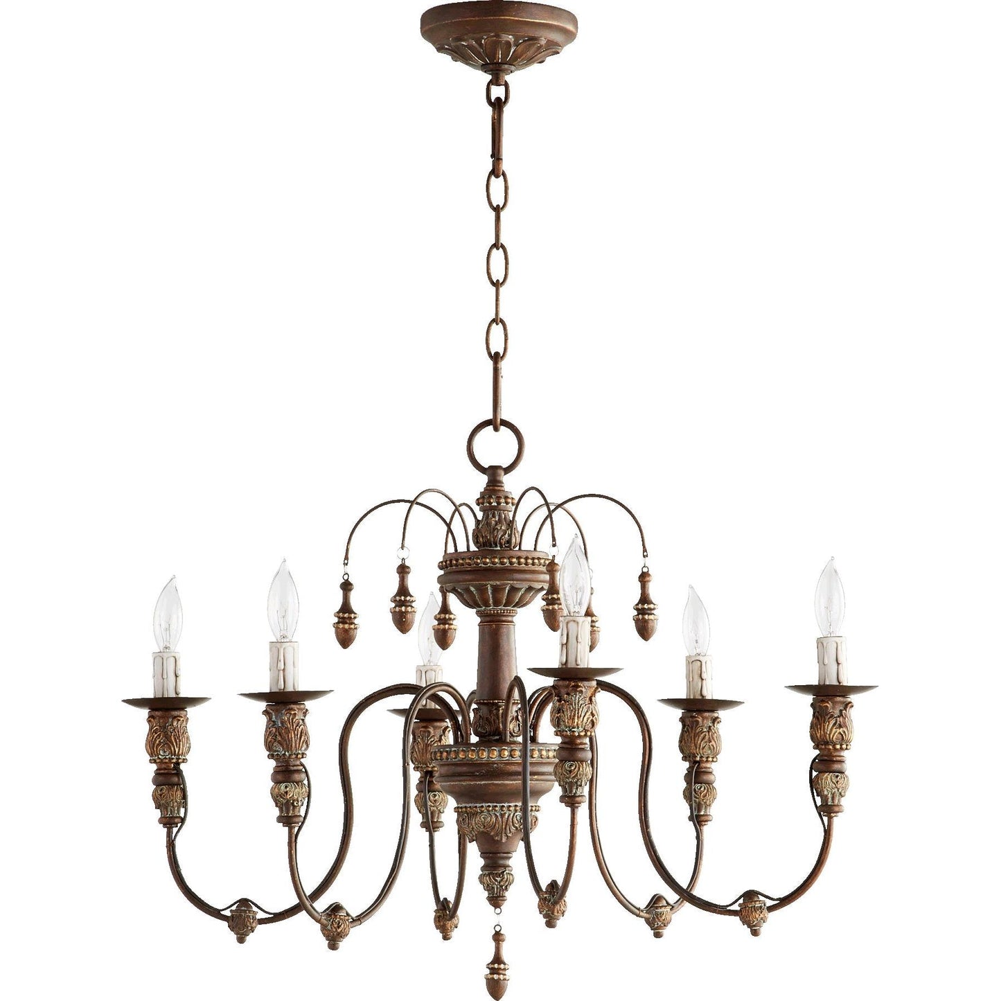 Quorum Salento 6316-6-39 Chandelier - Vintage Copper
