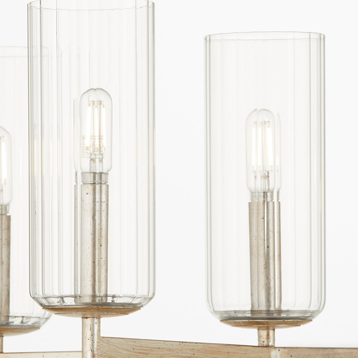Quorum Merrick 674-6-60 Chandelier - Aged Silver Leaf