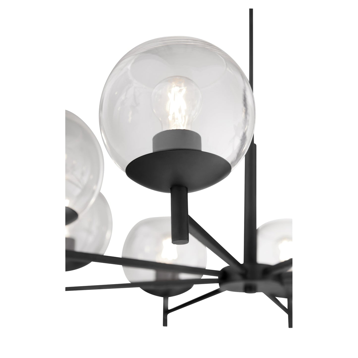 Quorum Lyon 678-8-59 Chandelier - Matte Black