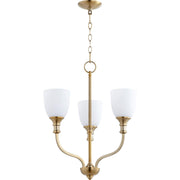 Quorum Richmond 6811-3-80 Chandelier - Aged Brass