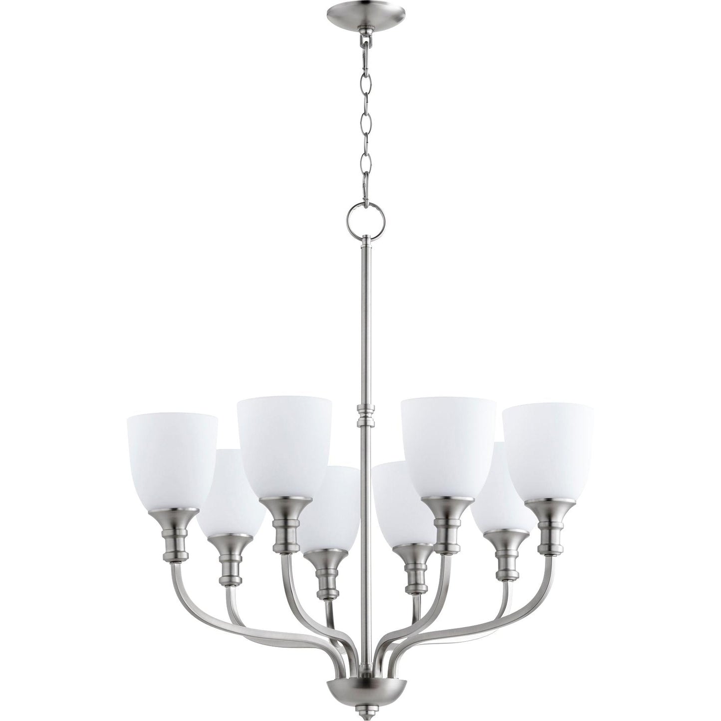 Quorum Richmond 6811-8-65 Chandelier - Satin Nickel