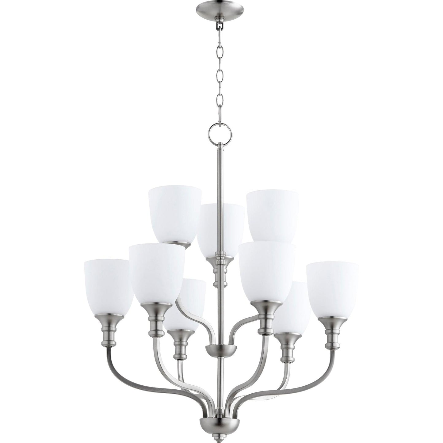Quorum Richmond 6811-9-65 Chandelier - Satin Nickel