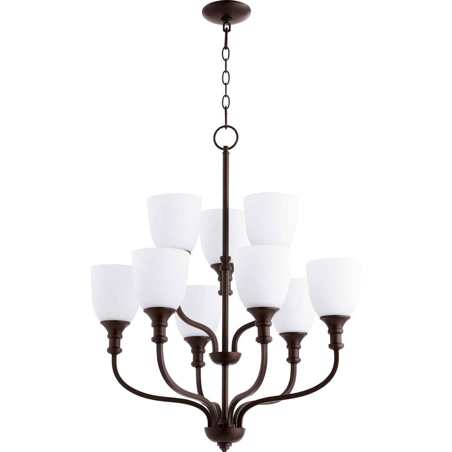 Quorum Richmond 6811-9-86 Chandelier - Oiled Bronze