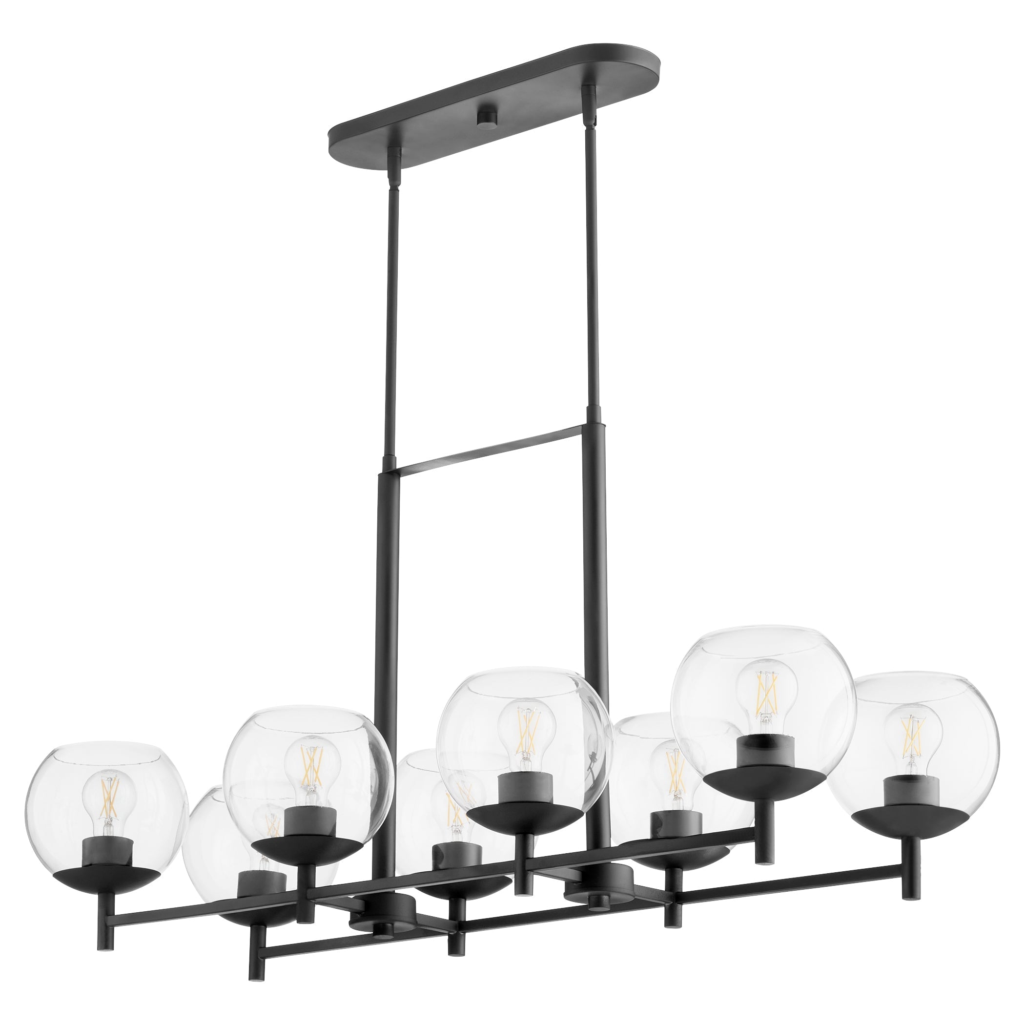 Quorum Lyon 688-8-59 Chandelier - Matte Black
