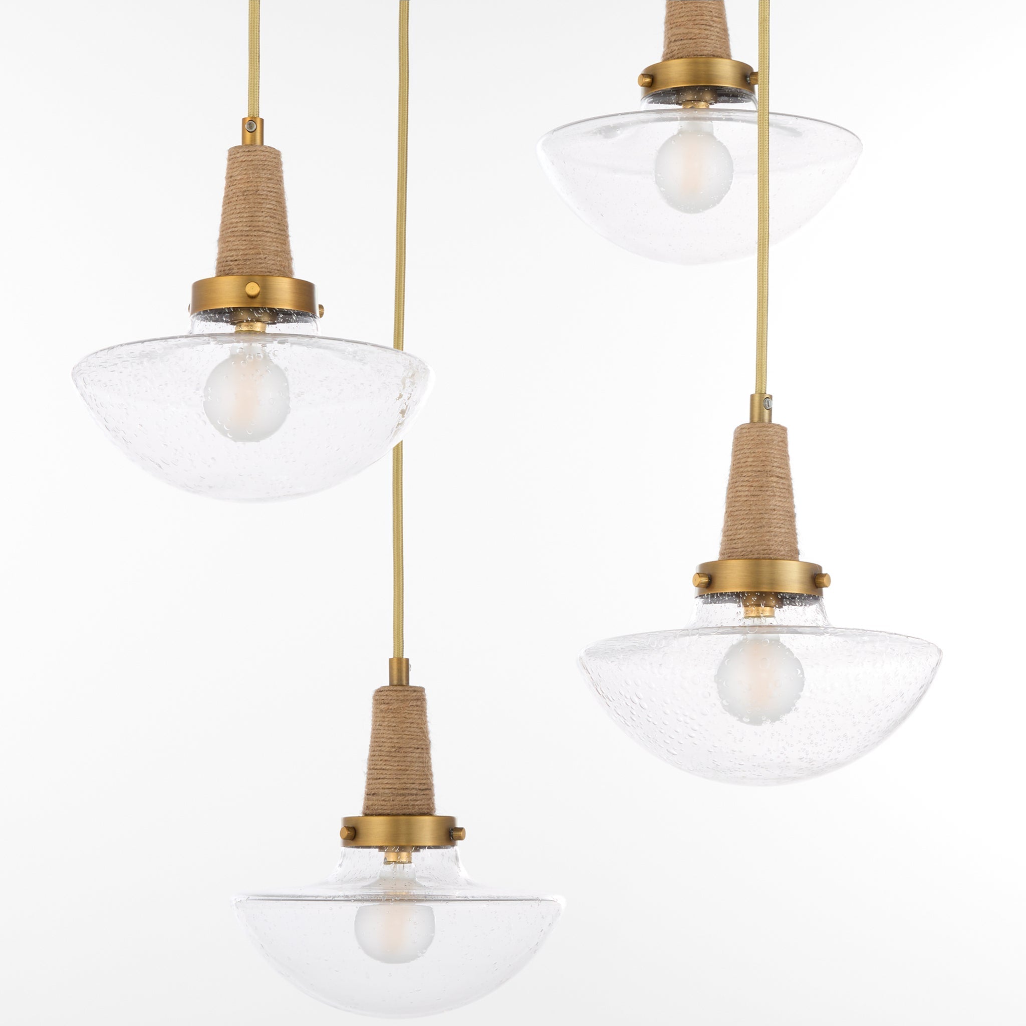 Quorum 692-5-47 Pendant, UL Damp Rated, Brushed Brass