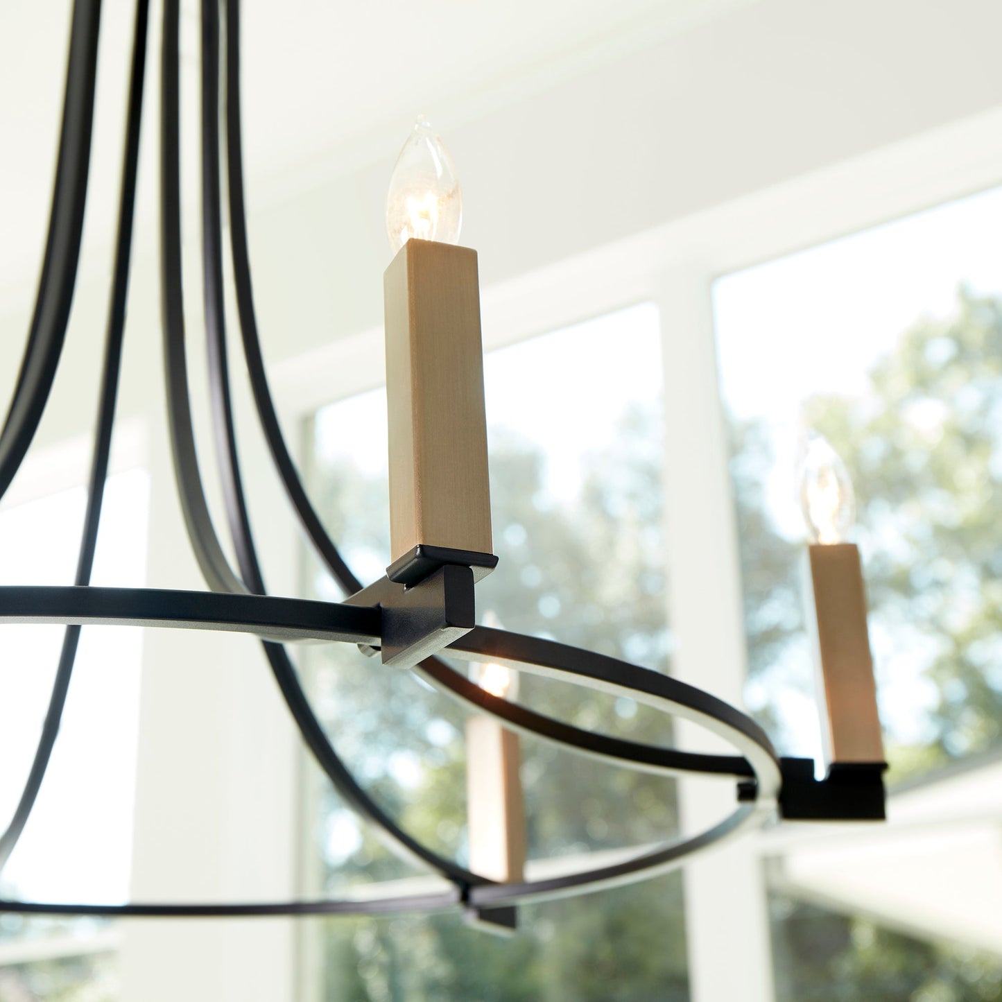 Quorum Olympus 696-6-69 Chandelier - Textured Black