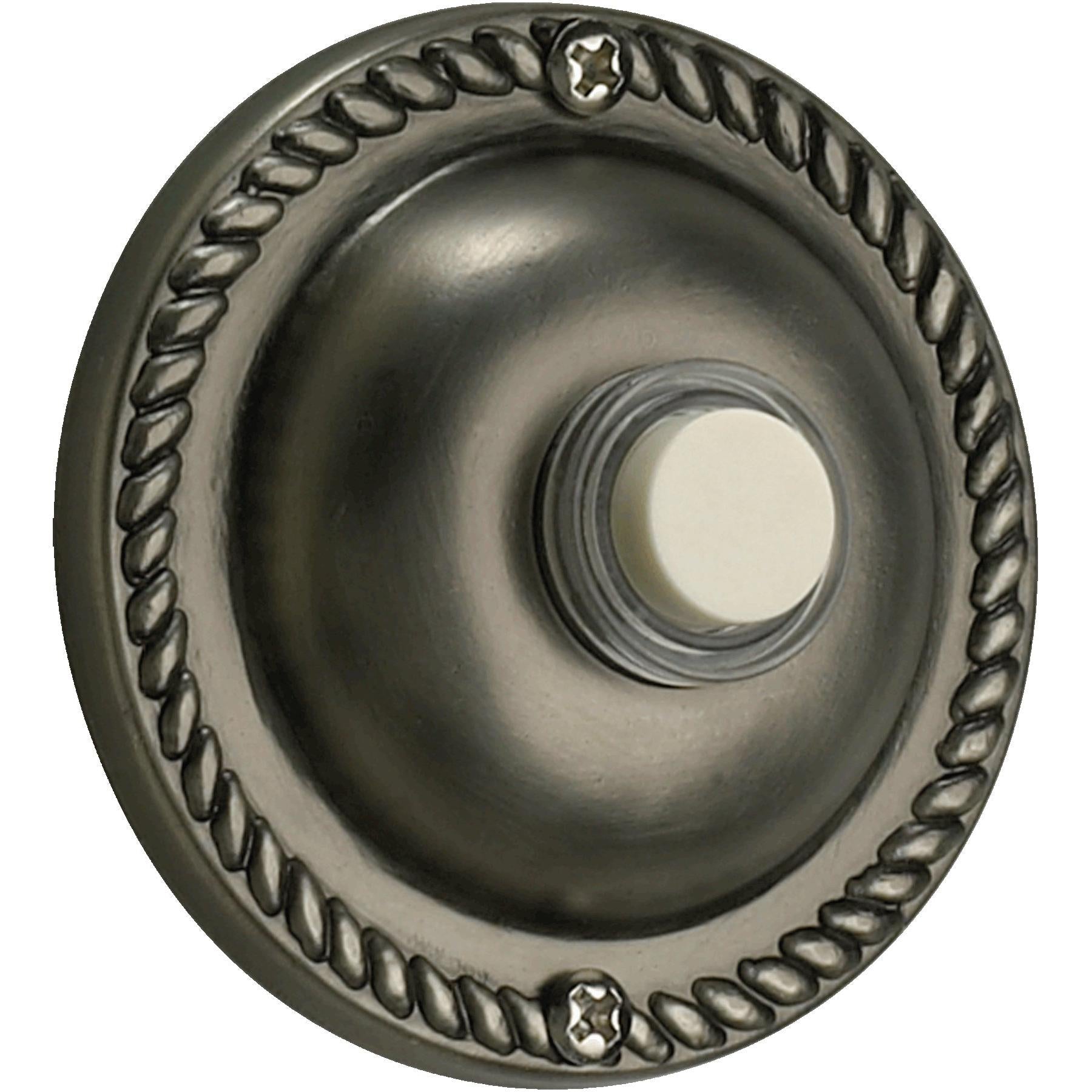 Quorum 7-305-92 Door Chime Button - Antique Silver