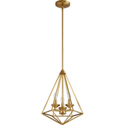 Quorum Bennett 8311-3-80 Pendant - Aged Brass