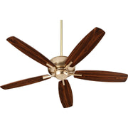 Quorum Breeze 7052-80 Ceiling Fan - Aged Brass