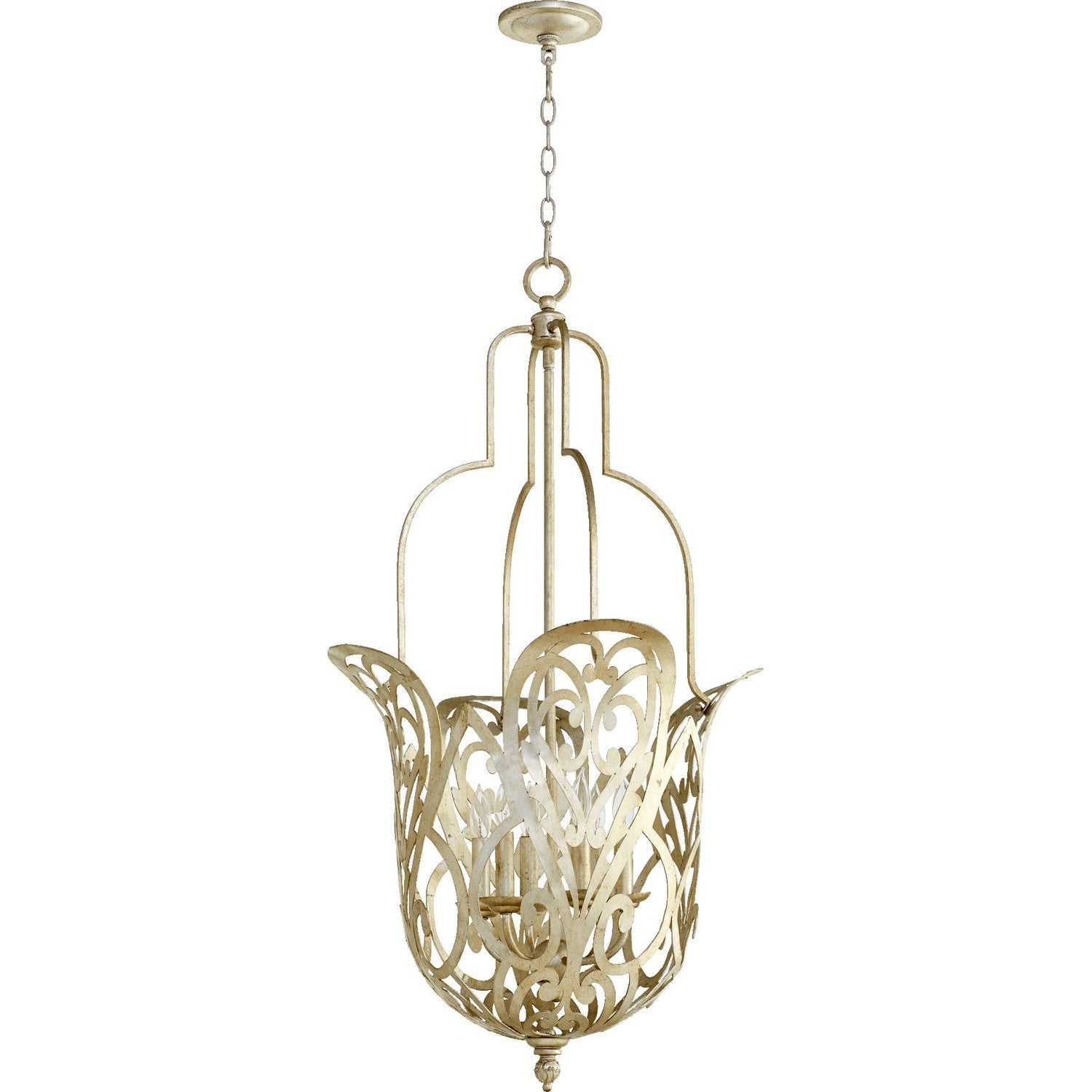 Quorum Le Monde 8192-6-60 Pendant - Aged Silver Leaf
