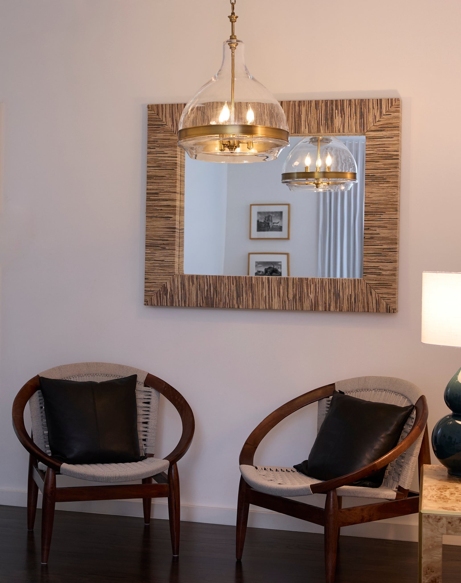 Quorum 8002-3-47 Pendant, UL Damp Rated, Brushed Brass