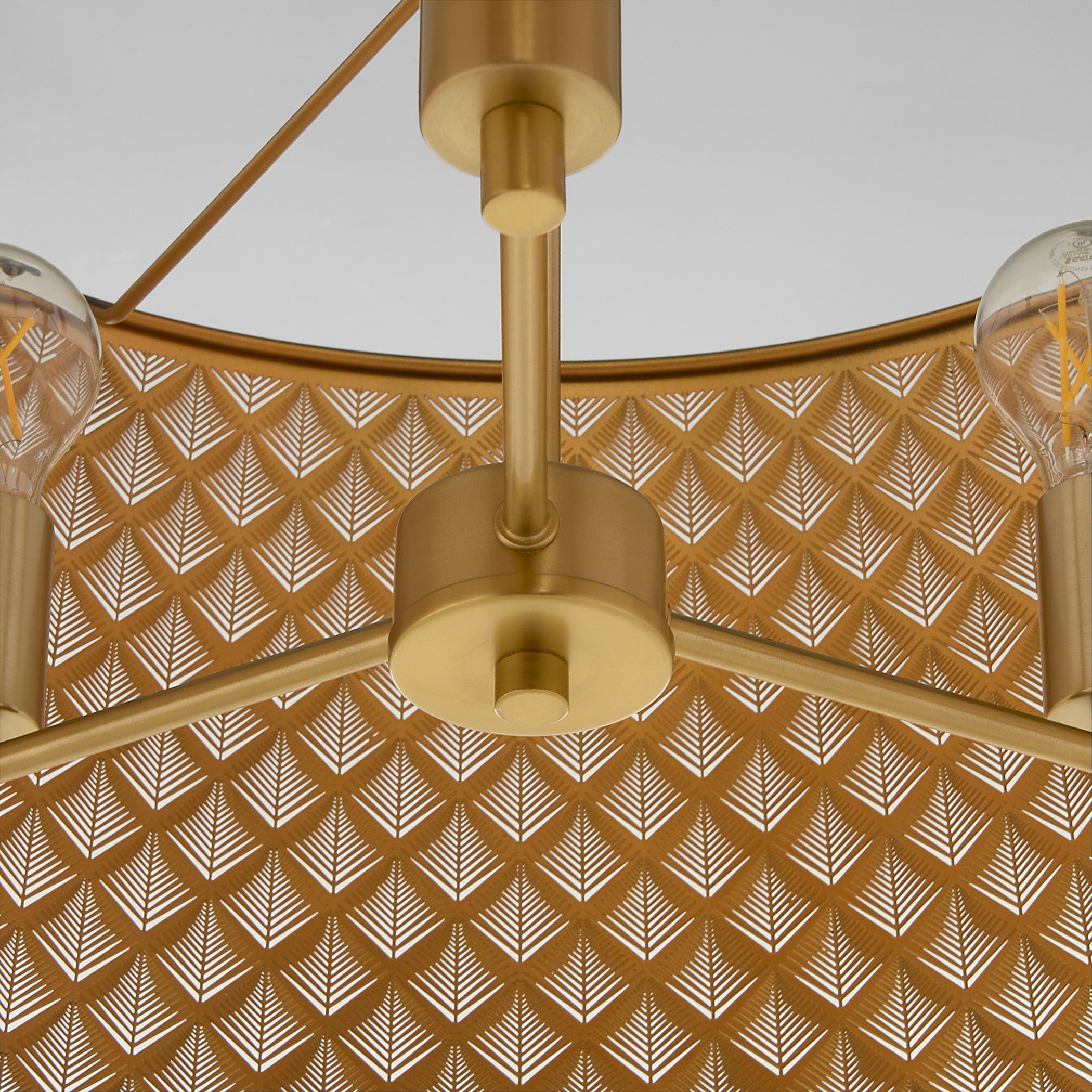 Quorum 8217-3-5980 Pendant, UL Damp Rated, Matte Black|Aged Brass