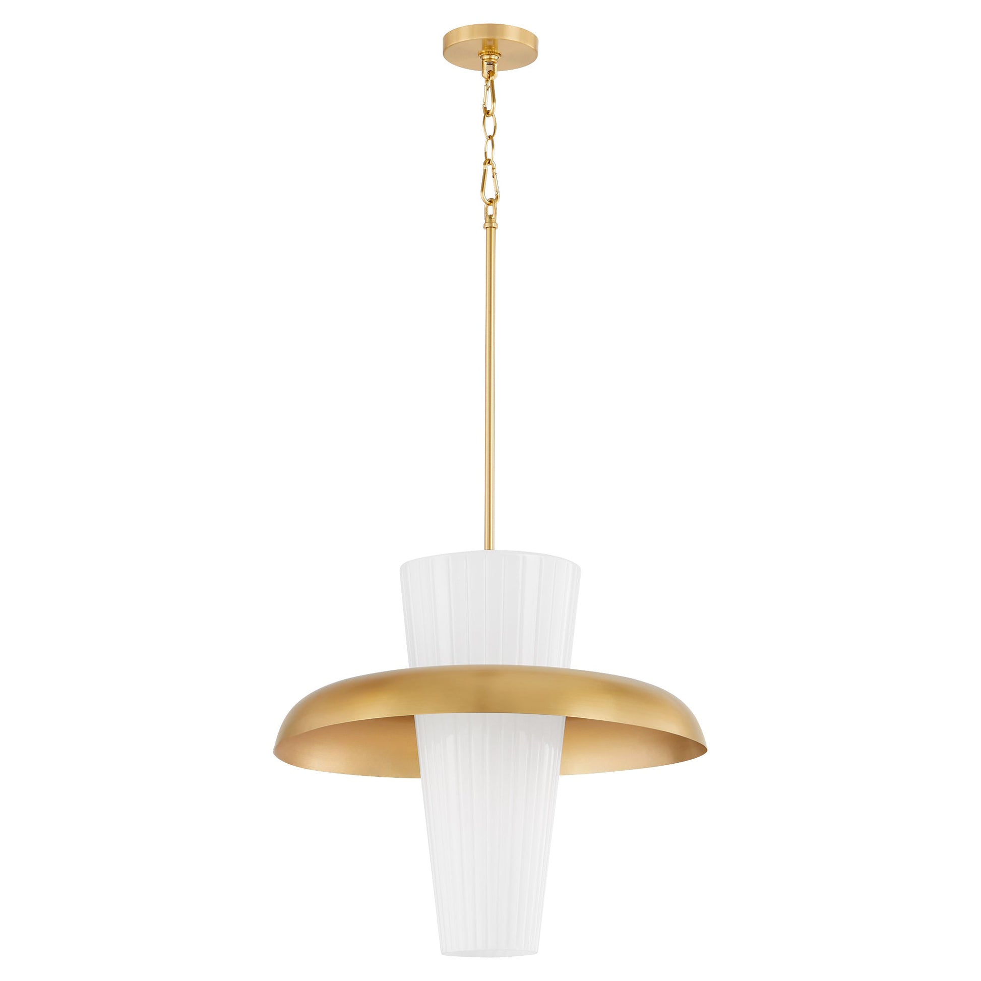 Quorum Mallory 8227-16-80 Pendant - Aged Brass