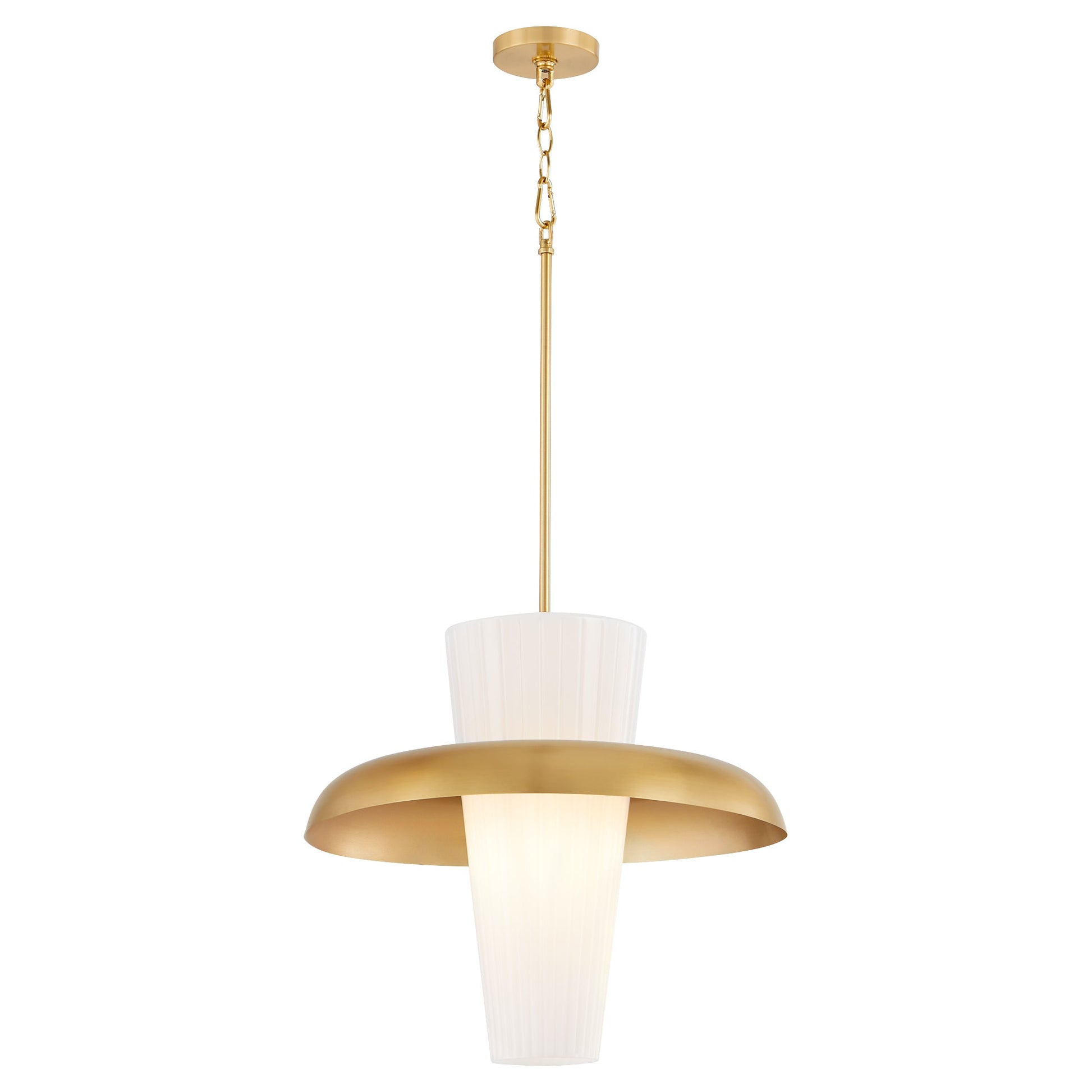 Quorum Mallory 8227-16-80 Pendant - Aged Brass