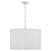 Quorum 8228-4-14 Pendant, UL Damp Rated, Chrome