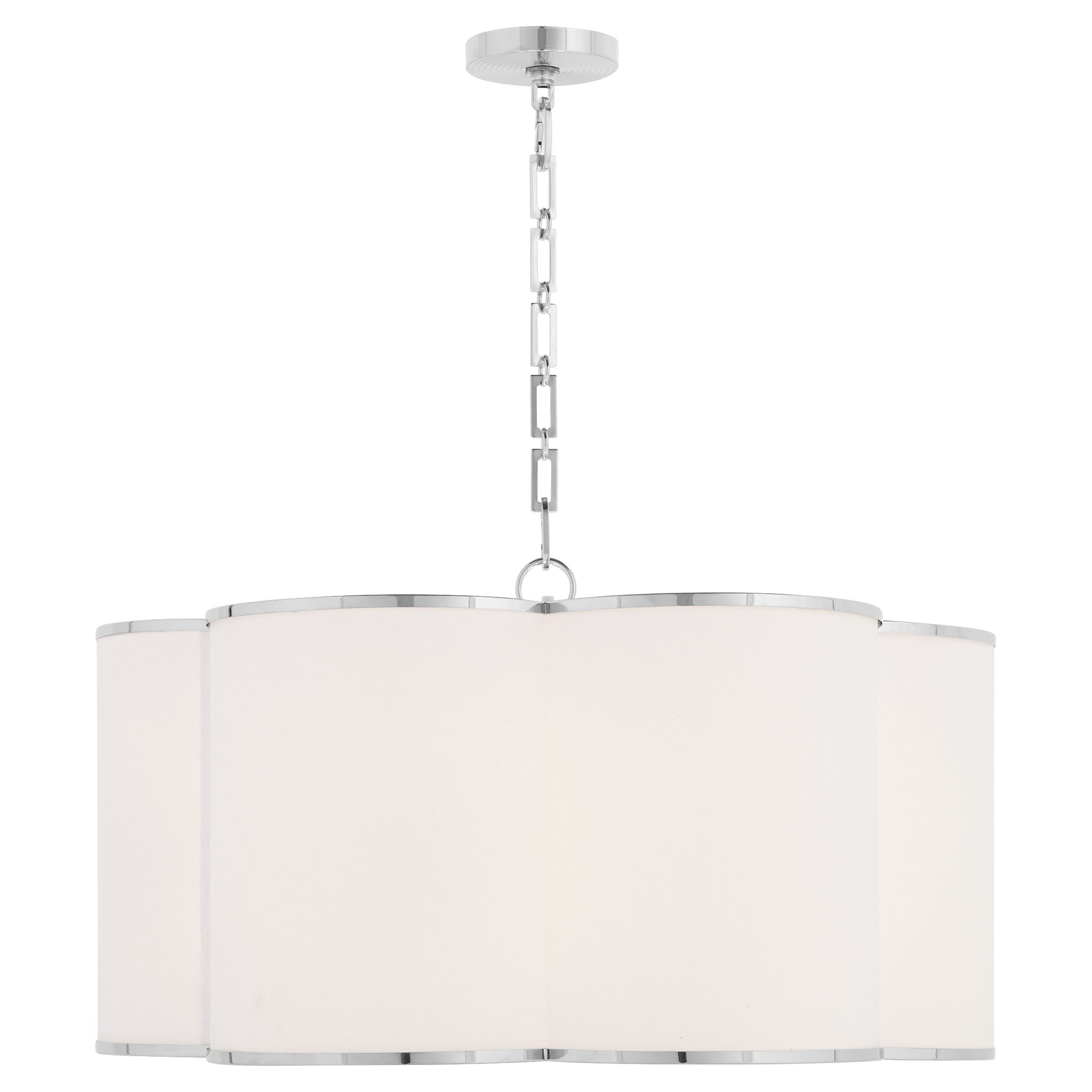 Quorum 8228-6-14 Pendant Light Fixture, UL Damp Rated, Chrome
