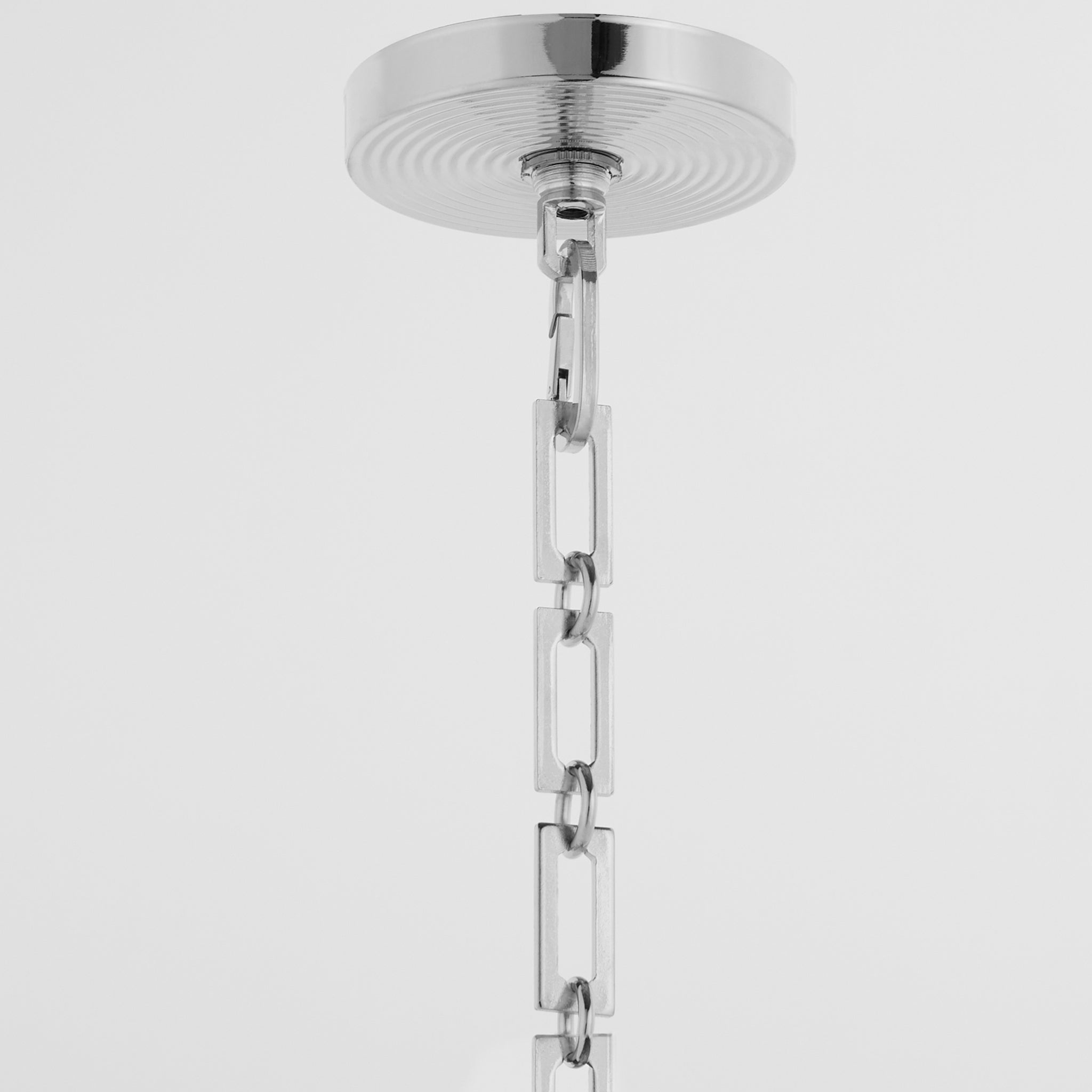 Quorum 8228-6-14 Pendant Light Fixture, UL Damp Rated, Chrome