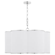 Quorum 8228-6-14 Pendant Light Fixture, UL Damp Rated, Chrome