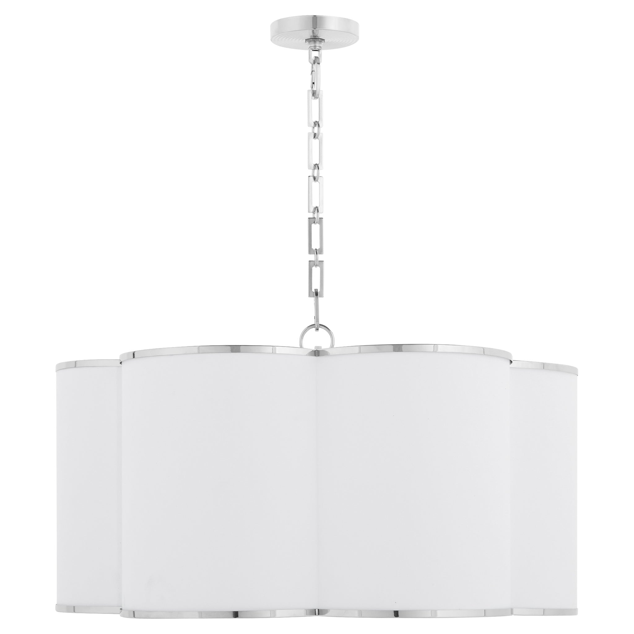 Quorum 8228-6-14 Pendant Light Fixture, UL Damp Rated, Chrome