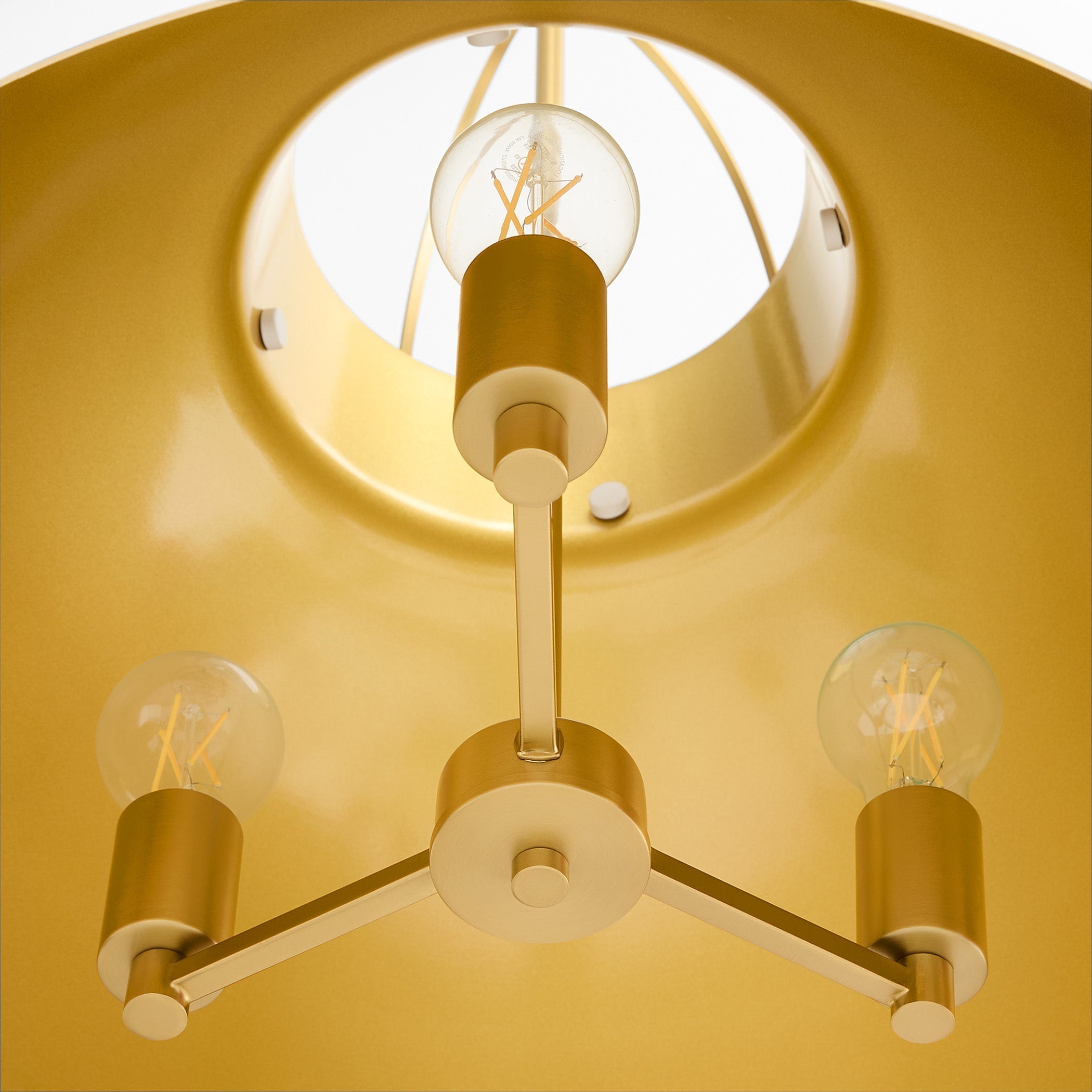 Quorum 823-3-0880 Pendant, UL Damp Rated, Studio White|Aged Brass
