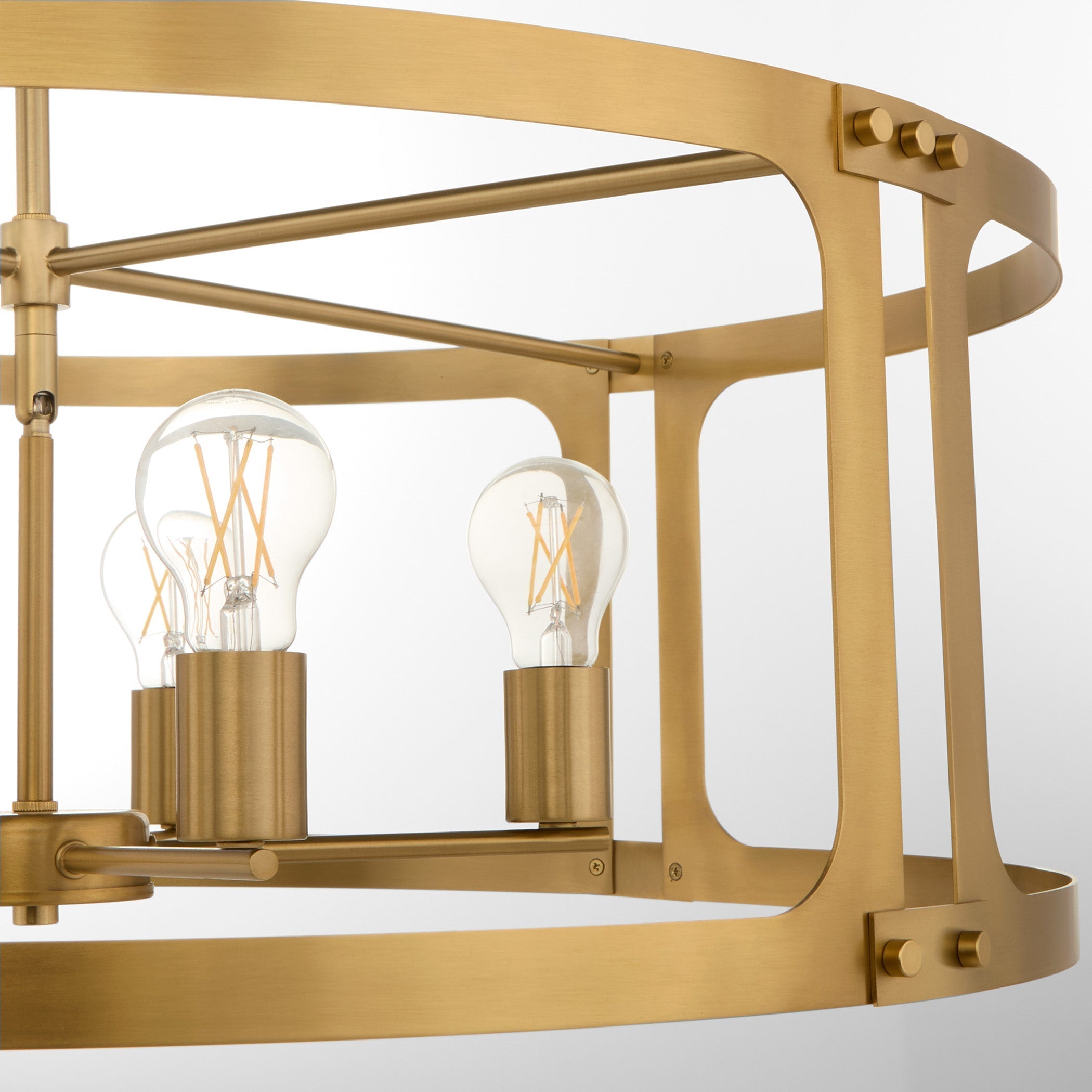 Quorum 8231-5-47 Pendant, UL Damp Rated, Brushed Brass