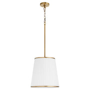 Quorum Marlon 8309-3-47 Pendant, UL Damp Rated, Brushed Brass