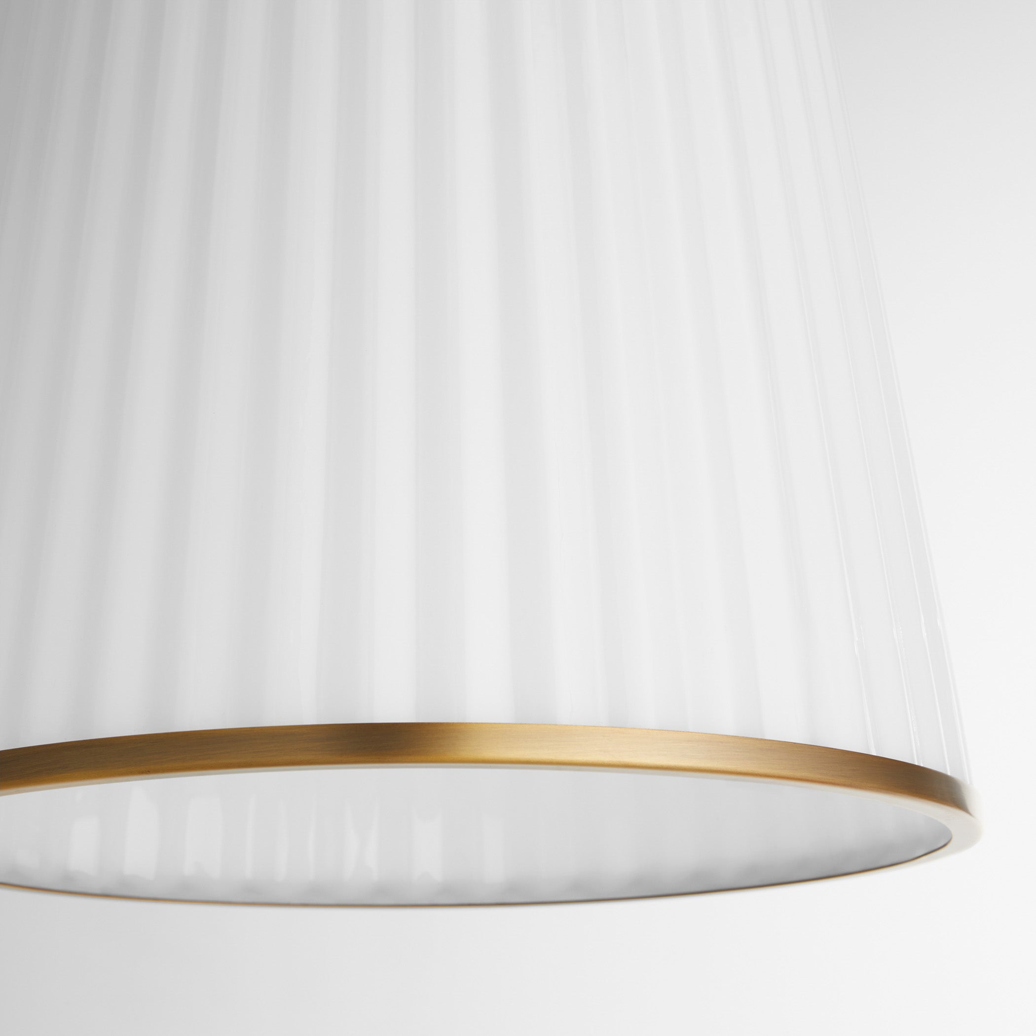 Quorum Marlon 8309-3-47 Pendant, UL Damp Rated, Brushed Brass