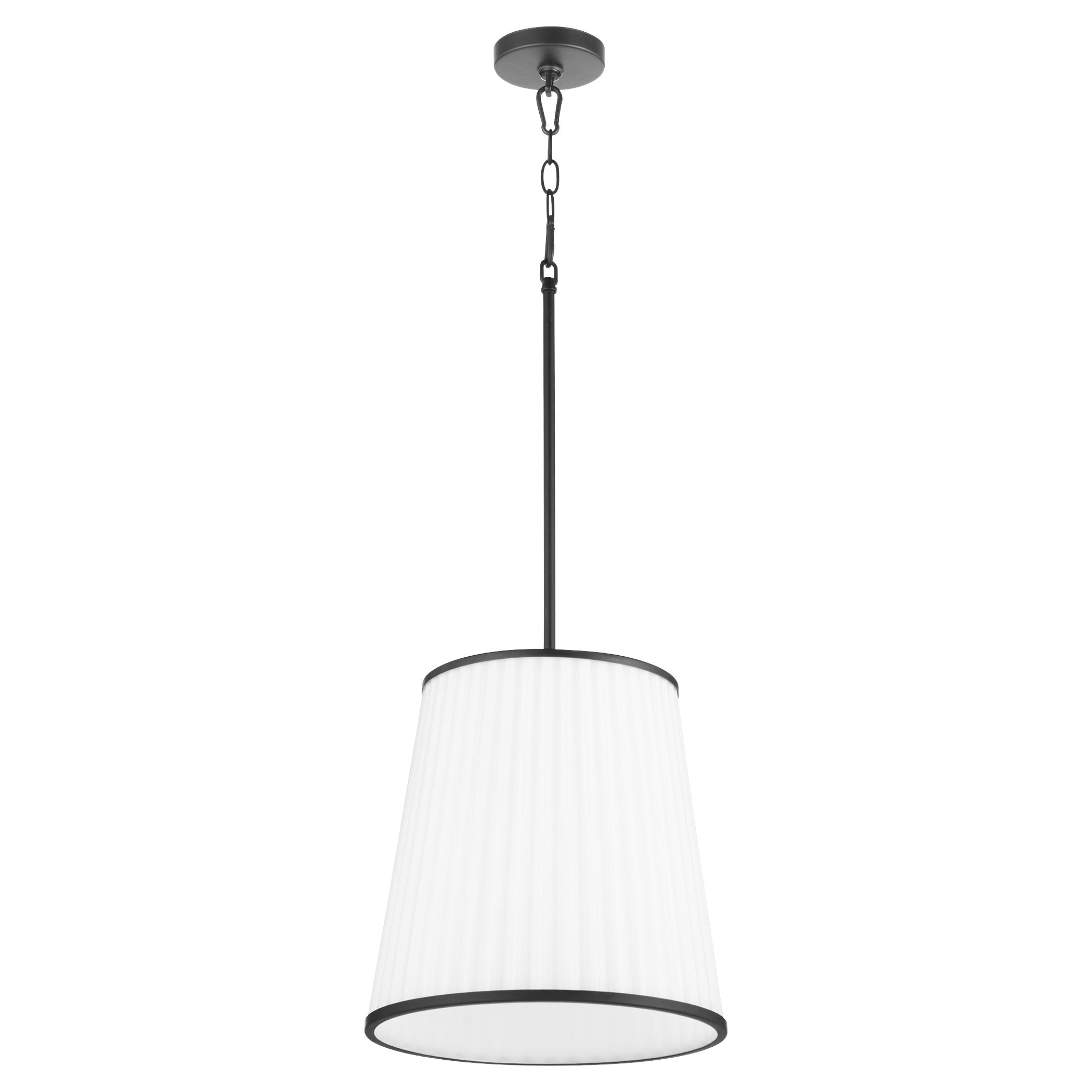 Quorum Marlon 8309-3-59 Pendant, UL Damp Rated, Matte Black