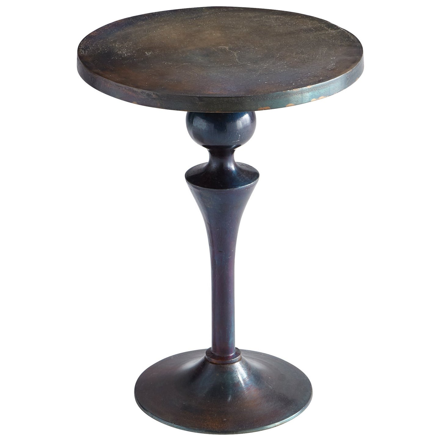 Cyan Design 08297 Gully Side Table - Bronze And Blue - Small