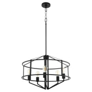 Quorum Tobin 8373-5-59 Pendant, UL Damp Rated, Matte Black