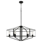 Quorum Tobin 8373-6-59 Pendant, UL Damp Rated, Matte Black