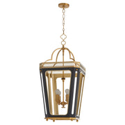 Quorum 840-4-5947 Pendant, UL Damp Rated, Matte Black|Brushed Brass
