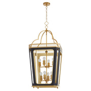 Quorum 840-8-5947 Pendant, UL Damp Rated, Matte Black|Brushed Brass