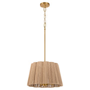 Quorum 851-3-47 Pendant, UL Damp Rated, Brushed Brass