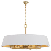 Quorum 8561-12-80 Pendant, UL Damp Rated, Aged Brass