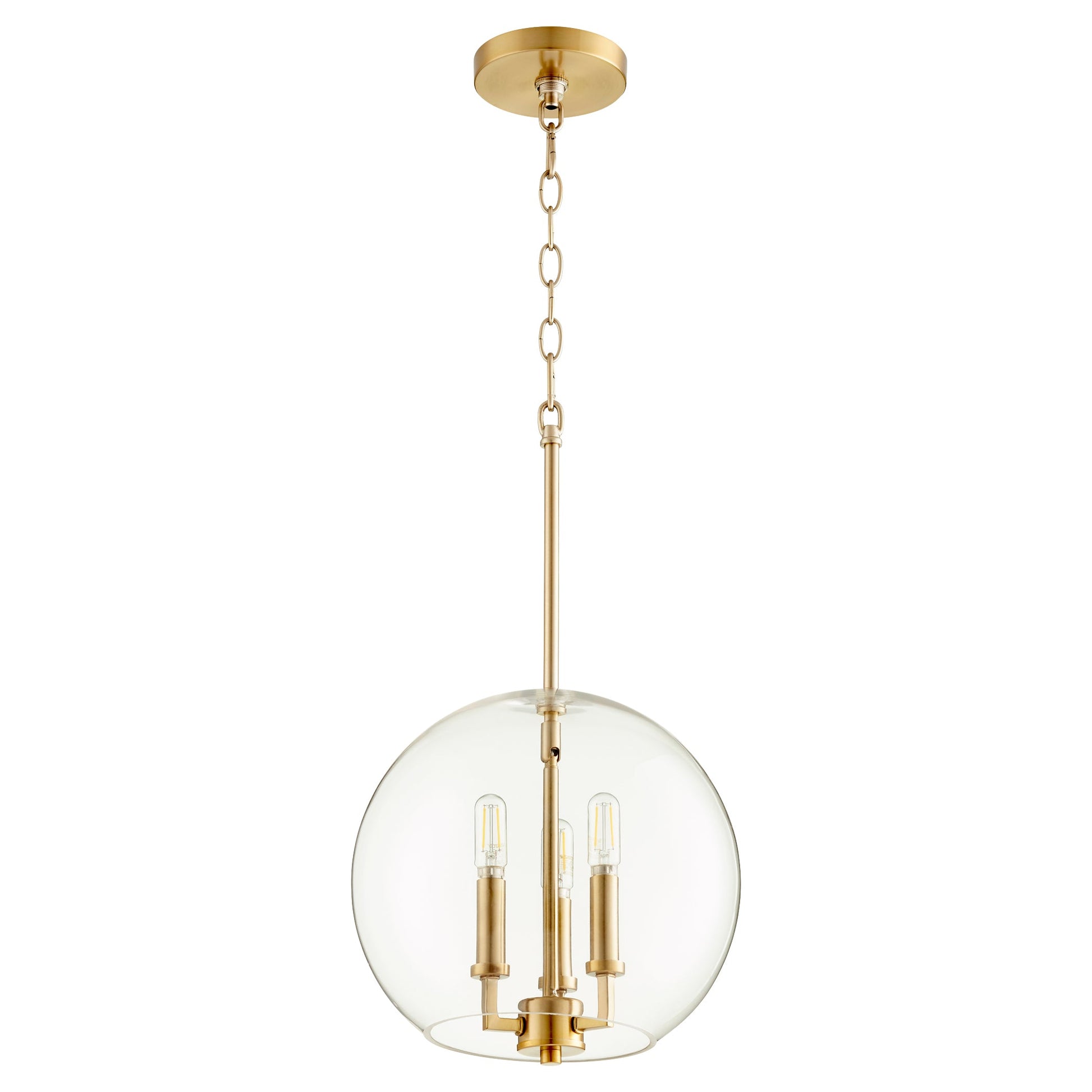 Quorum 873-3-80 Pendant - Aged Brass