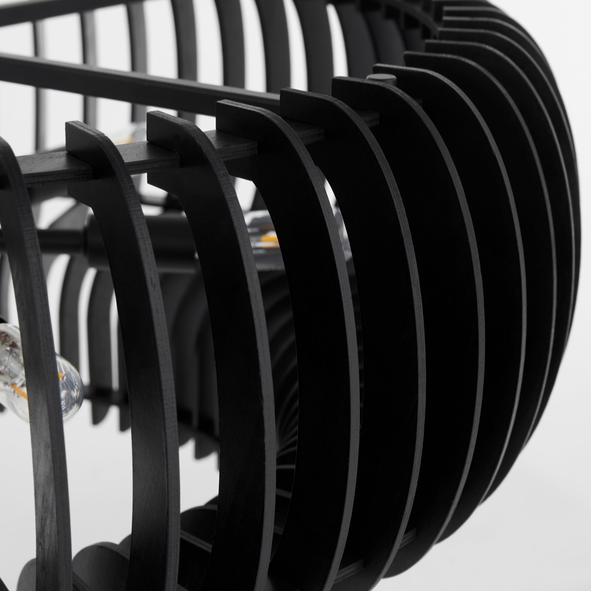 Quorum Harrelson 8905-6-59 Pendant, UL Damp Rated, Matte Black