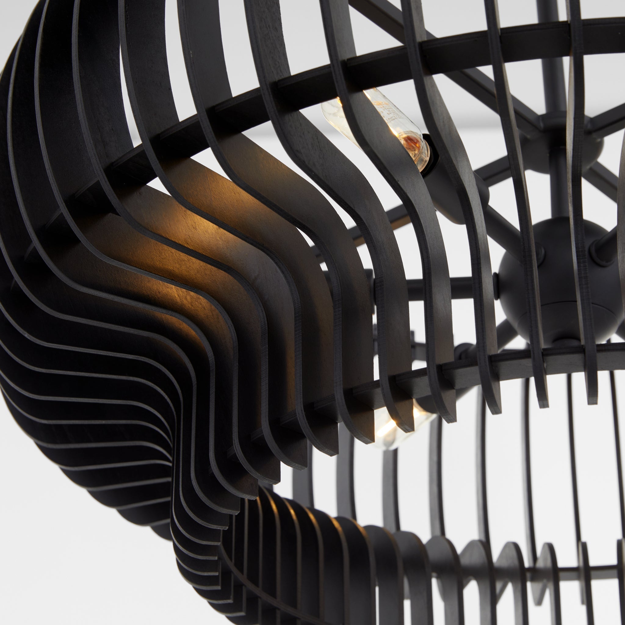 Quorum Harrelson 8905-6-59 Pendant, UL Damp Rated, Matte Black