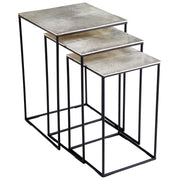 Cyan Design 09717 Irvine Nesting Tables - Raw Nickel And Black