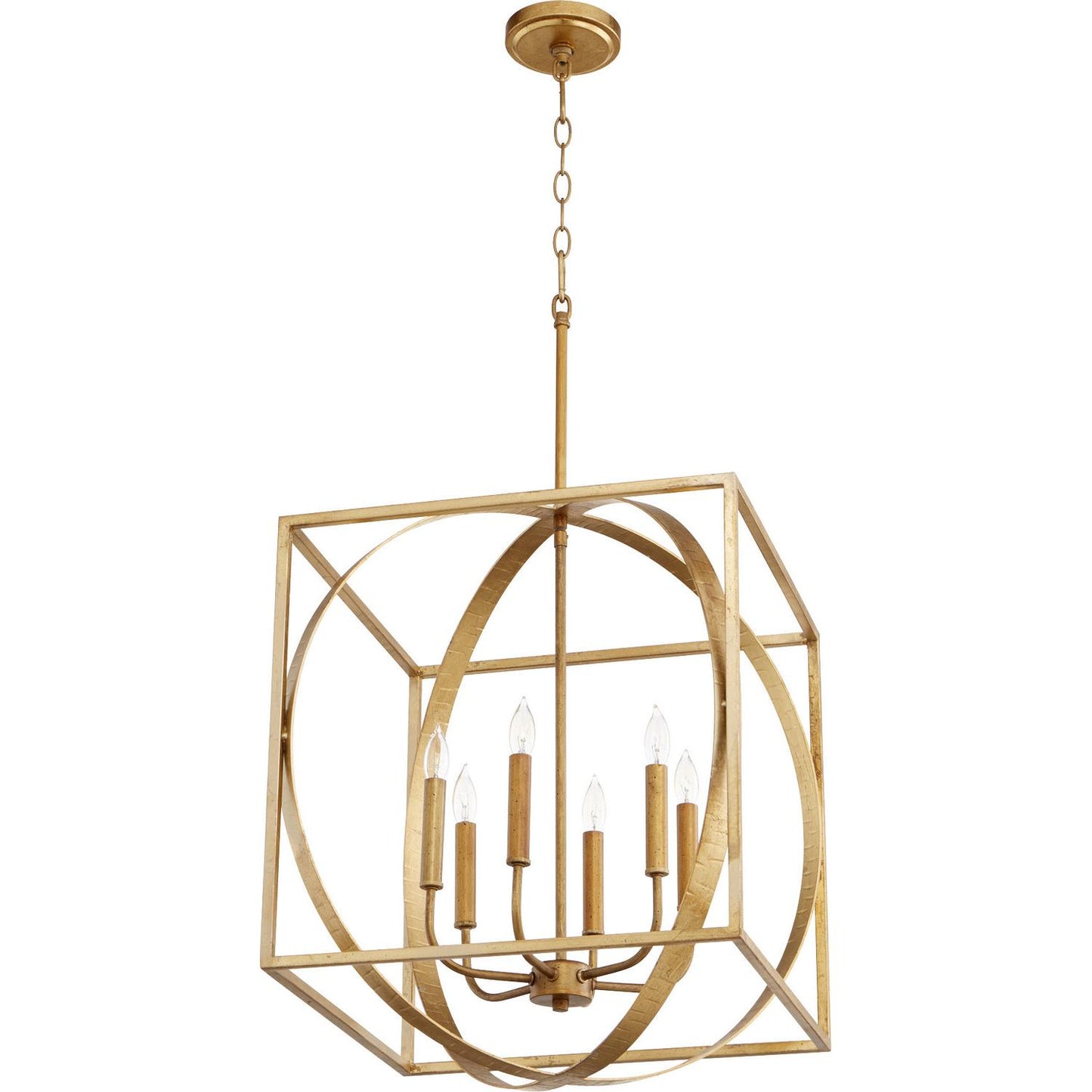 Quorum 8150-6-74 Pendant - Gold Leaf