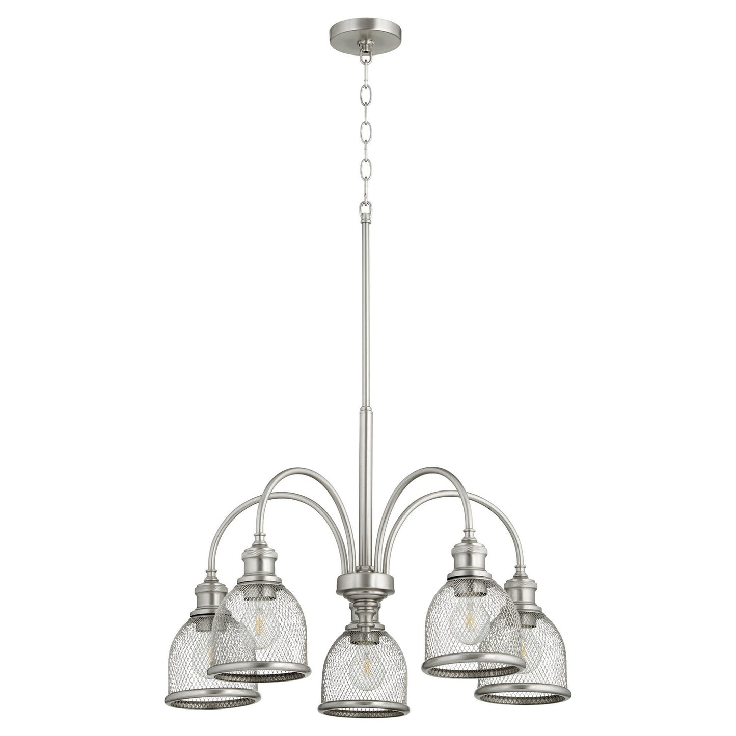 Quorum Omni 6212-5-65 Chandelier - Satin Nickel