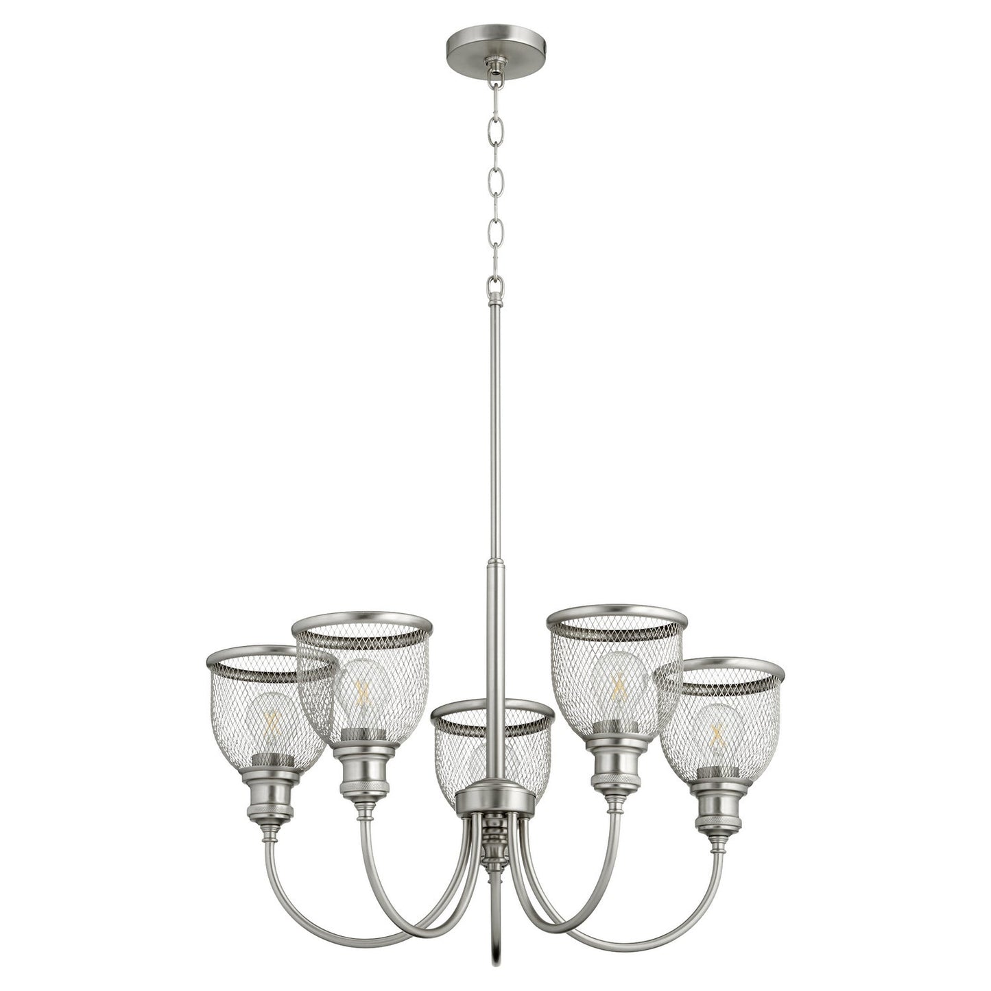 Quorum Omni 6212-5-65 Chandelier - Satin Nickel