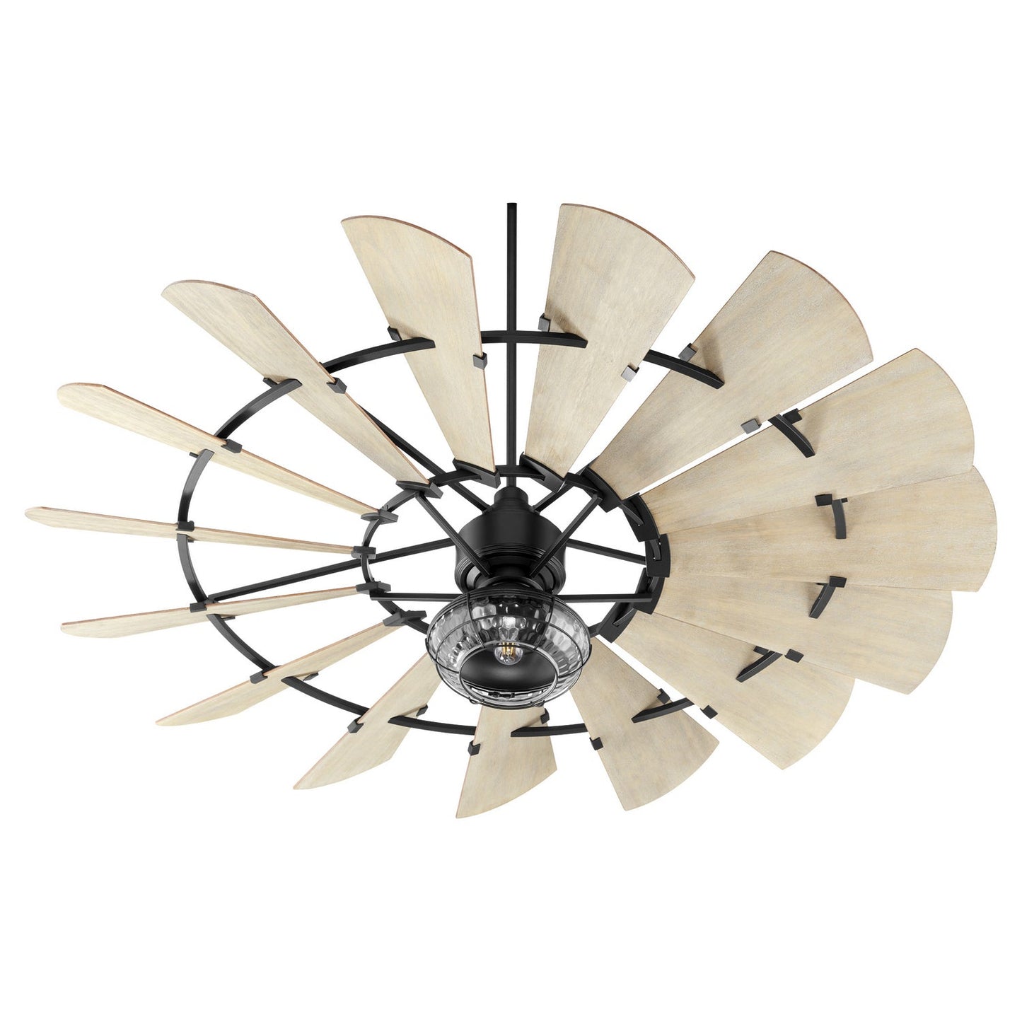 Quorum Windmill 97215-69 Ceiling Fan 72 Inch No Light Modern Farmhouse - Textured Black