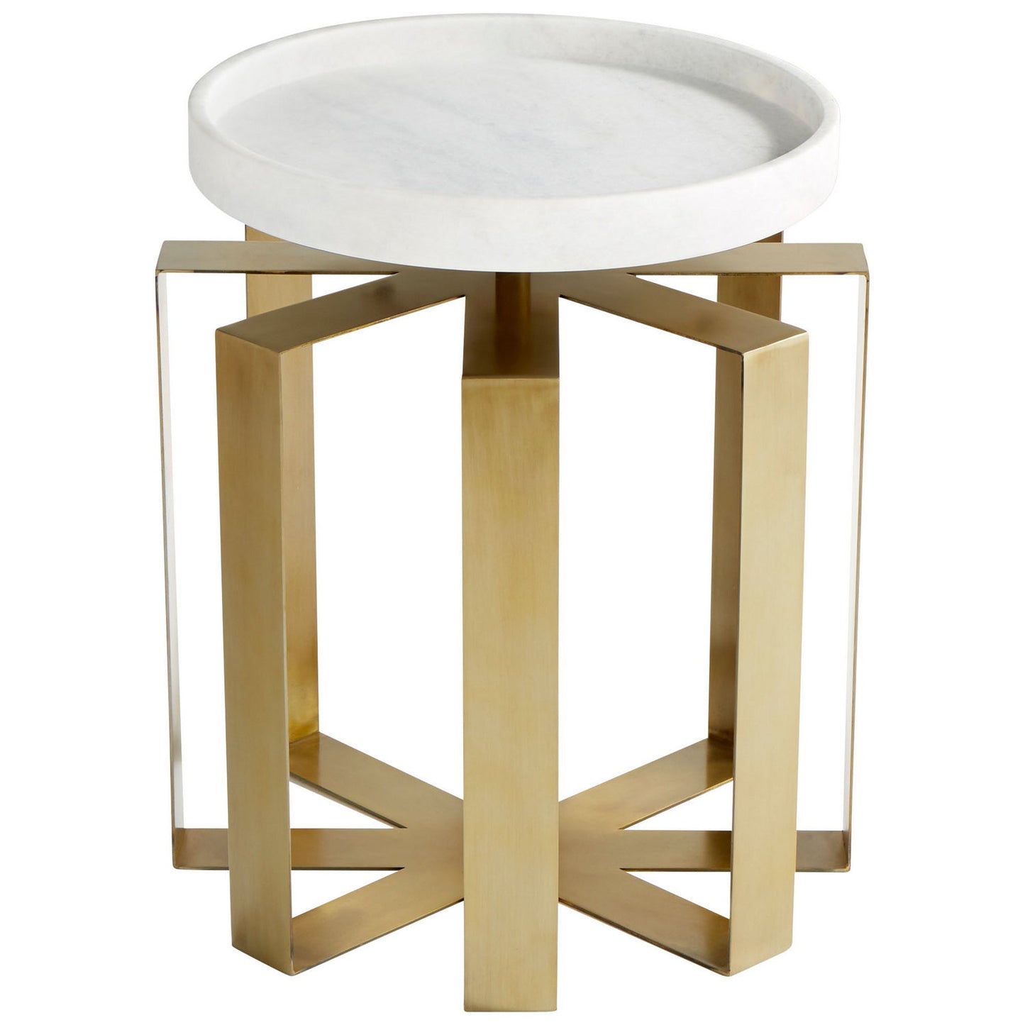 Cyan Design 10053 Canterbury Side Table - Aged Brass