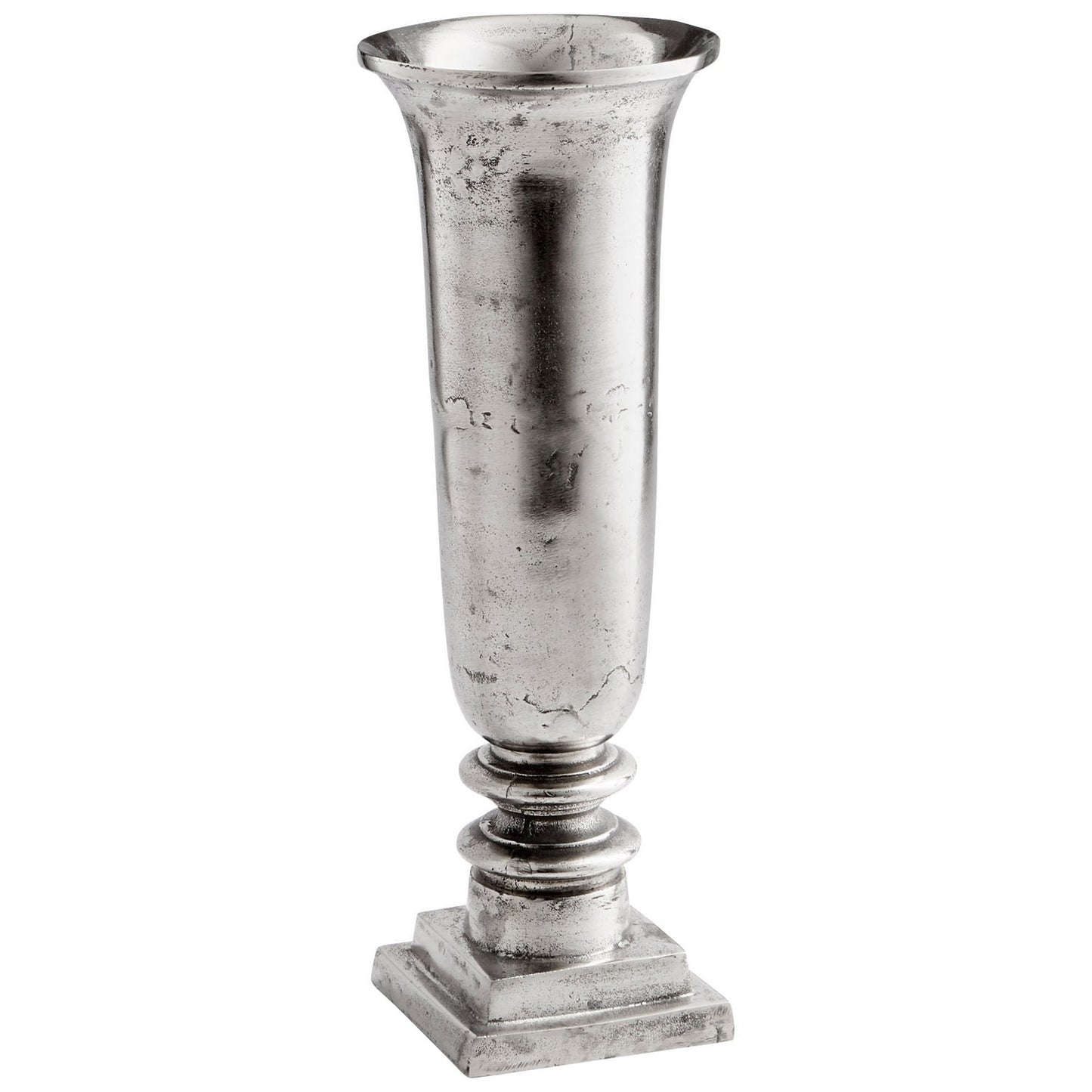 Cyan Design 10172 Relic Vase - Raw Nickel - Small